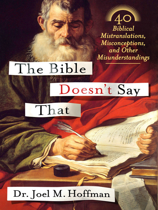 Title details for The Bible Doesn't Say That by Dr. Joel M. Hoffman - Wait list